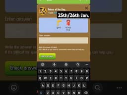 Rebus of the day zoo answer today 25th/26th January 2025 #zooairdrop