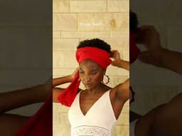 Easy Summer Headwrap Tutorial #headwrapstyles #headwraptutorial