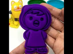 Petty from Pororo the Little Penguin (뽀로로) Play-doh Molds & Toys #shorts