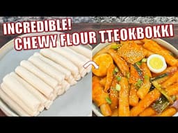How to Make Korean Tteokbokki with Flour — From Scratch!!