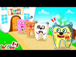 Dirty Tooth Wants to Go to Clean Teeth School! - Brush Your Teeth 🇨🇦 Wolfoo Kids Cartoon