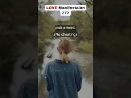 Pick a word 777 love manifestation #shorts #loa #rishabhgautam