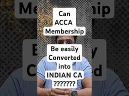 Myth Bust | Conversion of ACCA into CA | #acca #education #studysmart