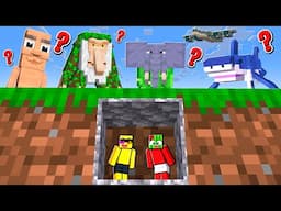 There's Brainrot Builds in My Minecraft World
