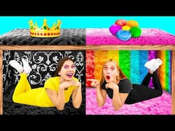 Secret Rooms Under The Bed | Rich VS Broke Prank Wars by BaRaDa Challenge