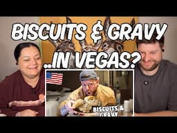Biscuits & Gravy for the FIRST TIME in America! | REACTION