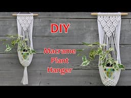DIY Easy Macrame Plant Hanger | Macrame Plant Hanger Tutorial | Macrame Wall Hanging Tutorial