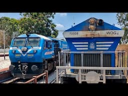 15 in 1 : Superfast DIESEL & ELECTRIC ACTION on Bangalore Hubli line | Special livery WDG-4 | I R