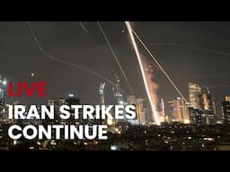 LIVE: Israel under attack from Iranian missiles for third night