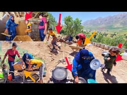 "Trying to plaster the house: baking delicious local bread in the mountains"