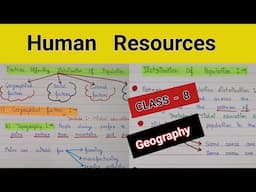 Human resources class 8 geography | class 8 chapter human resources | human resources