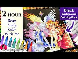 Real Time Relaxing Anime Coloring & Calm Music Playlist, 1000+ Fan Colorings | Mei Yu Coloring Books