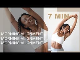 Morning Alignment Flow to Wake Up in a GOOD MOOD 🙂 | 7 Min