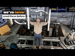 Trying Something TOTALLY NEW 😱 Building Our Own Aluminum Catamaran Pt. 32