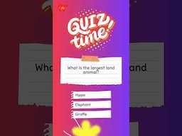 Animal Quiz Time #24 #animalfacts #shortsviral #kidsquiz
