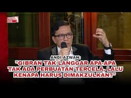 "Gibran Tak Langgar Apa-ApaTak Ada Perbuatan Tercela, Lalu Kenapa Harus Dimakzulkan?"