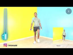 30-Minute WALK AND TONE WORKOUT - Walking with Dumbbells at Home