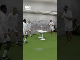 Legends Table Football 🔥 Vidic & Seedorf vs Ferdinand & Carvalho! #football #footballlegends