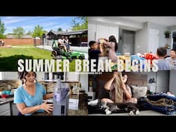 Summer Break Begins | Slow, Chaotic Days, Groceries & a little bit of Raymond