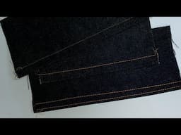When you have to do it, perfecting a good stitch when hemming jeans