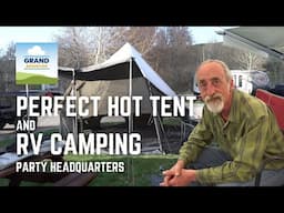 Ep. 409: Perfect Hot Tent & RV Camping Party HQ - KingCamp Khan Light 400