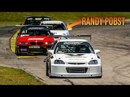 Racing my civic on slicks!