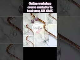 Why not join me for an online workshop U.K. GMT #makingjewellery #jewelry