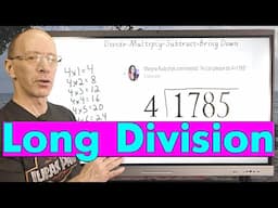 4 - Digit Long Division Maths Lesson