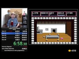 Legacy of the Wizard (NES) speedrun in 33:24 by Arcus