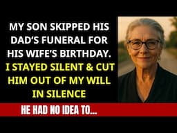 My Son Skipped His Dad’s Funeral for His Wife’s Birthday – So I Cut Him Out of My Will in Silence