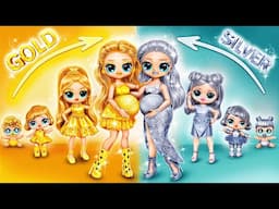 Gold vs Silver LOL Sisters Growing Up! LOL OMG DIYs