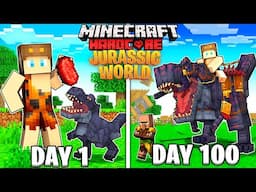 I Survived 100 Days as JURASSIC WORLD in Minecraft [Full Movie]