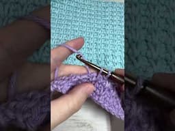 Learn to crochet the Waistcoat Moss Stitch pattern! #crochet