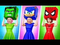 Minecraft in Real Life! How to Become Superhero? Fake Superheroes vs Real Superheroes! Who Will Win?