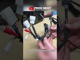 Toyota Sienna Radio Install | #shorts #toyota #sienna #carplay #jvc