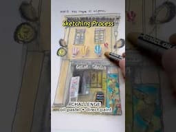 Roulette said oil pastel. My brain said whaaat..!