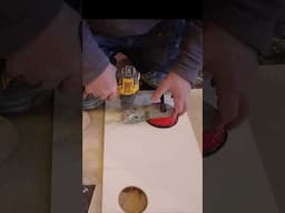 Cut a hole in a ceramic tile, part 15 #tile #howtotile #tilecutter