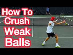 This is the SECRET to crushing SHORT BALLS (Win More Tennis Matches)