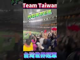 關鍵致勝的一擊！林家正振奮士氣的冠軍轟！#taiwan #東京ドーム #台灣世界冠軍 #WBSC Premier 12 #Taiwanchampion