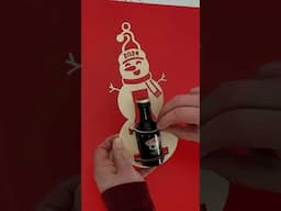 Laser Cut Snowman Ornament 🎄 Holds a Mini Liquor Bottle! 2024 Christmas Ornaments DIY