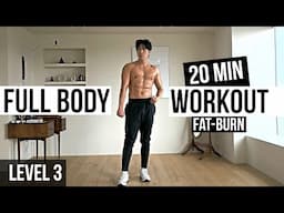 20 Min FULL BODY WORKOUT | No Equipment & Fat Burn | 집에서 하는 20분 전신 운동 루틴 (장비 없음)