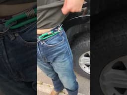 When you forget your belt.