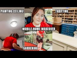 MOBILE HOME MAKEOVER | THRIFTING, SINGLE WIDE LIVING & HOMEMAKING KIMI COPE