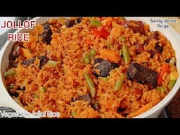 How To Make Ghana Jollof Rice / Jollof Rice/Jollof Rice With Assorted Meat.