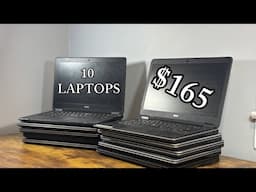 10 Dell Laptops For $165! How Many of Them Work?