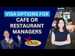 Cafe or Restaurant Manager Visa Options in Australia | Removed from the Core Skills Occupation List