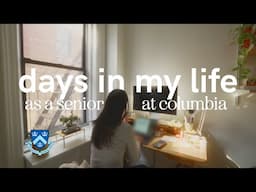 study vlog as a senior at columbia | working in film, dancing ballet, apartment updates in nyc