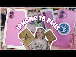 unboxing the pink iphone 16 plus 🌸🍓🥰