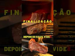 Qual é a melhor forma de finalizar o seu Steak depois do Sous vide⁉️ #sousvide #churrasco #carne