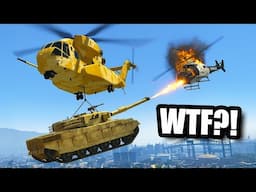 TROLLING People with a FLYING TANK in GTA 5 Online! (NEW Iron Mule!) | GTA 5 THUG LIFE #594